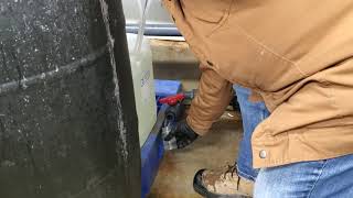 Waste water sampling. Waycobah