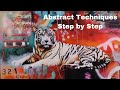 Abstract realism tutorial tiger painting