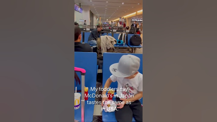 My toddlers say McDonald’s in Japan tastes the same as in USA. #mcdonald’s #japan #giadinhisleyusa