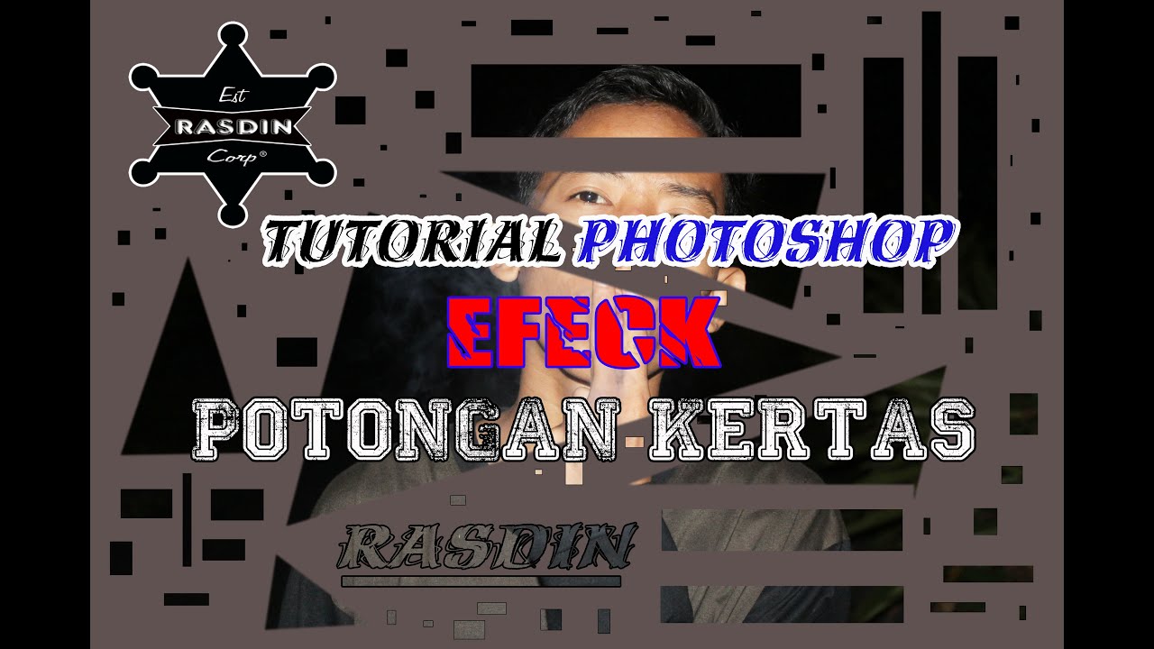 TUTORIAL PHOTOSHOP Membuat Efek Sobekan kertas  YouTube