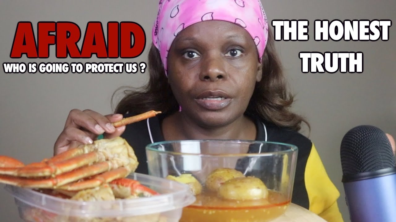 I Am A Black Woman And Afraid Of The Police ASMR Seafood Crab Legs