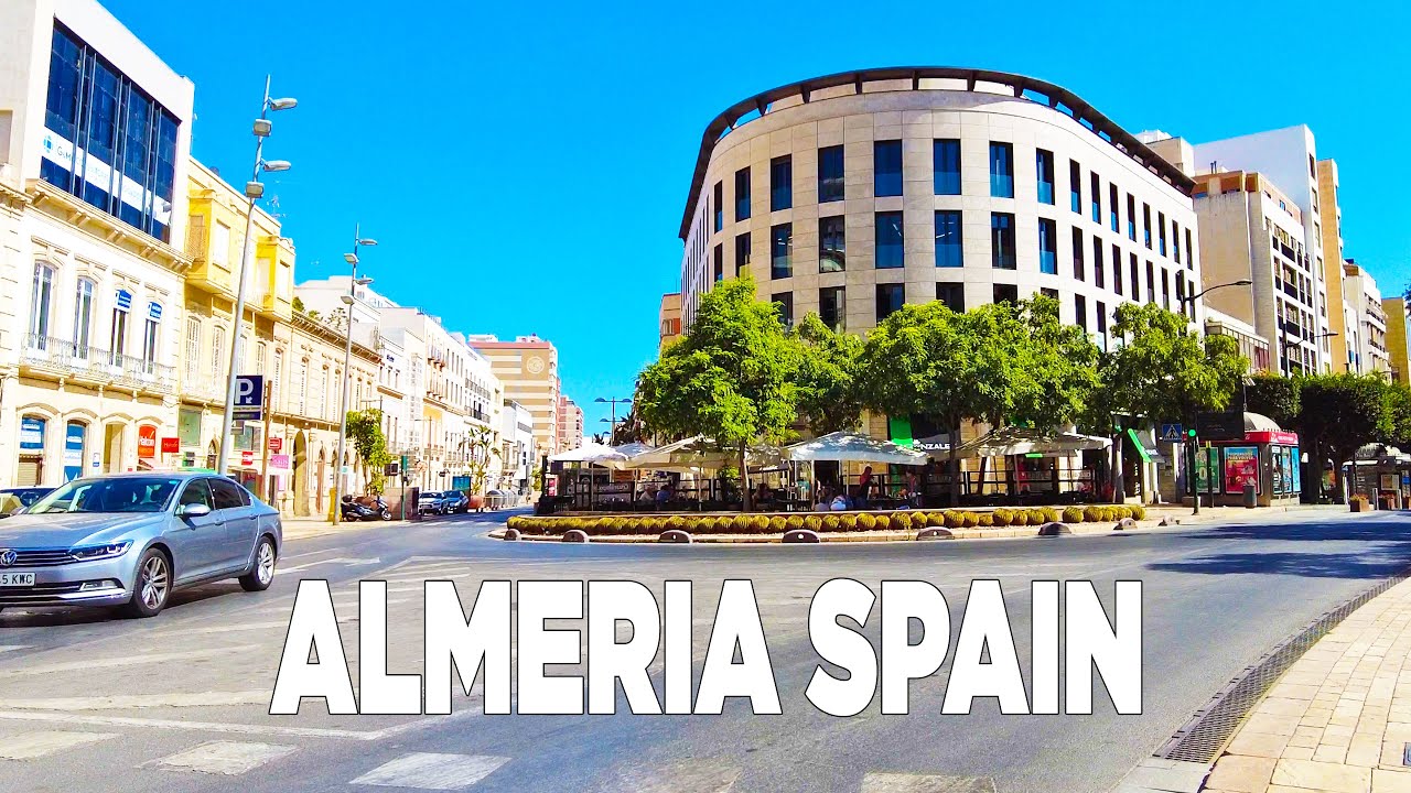 Walking on La Rambla in Almería, Spain in March 2023 (4K Ultra HD, 60fps)