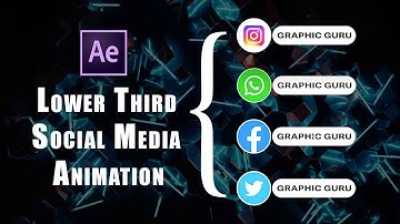 After Effects Tutorial - Social Media Lower Third Animation