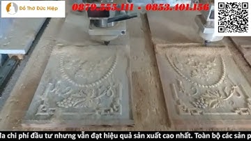 Máy CNC đục cuốn thư, câu đối
