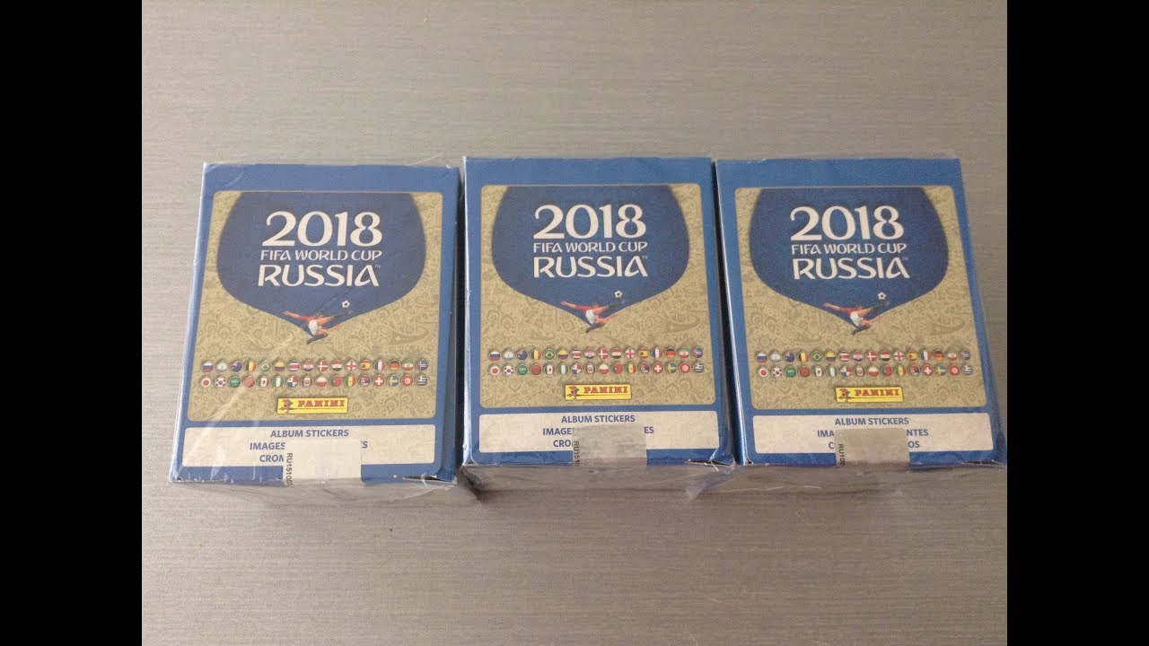 PANINI WORLD CUP 2018 STICKER COLLECTION ***FULL BOX/50 PACKETS ...