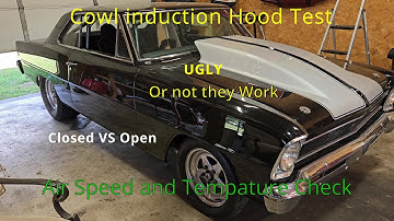 Cowl induction hood test. Do they work? Open vs closed