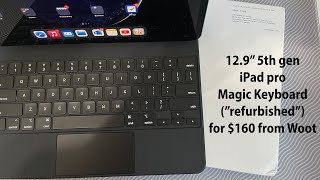 12.9" iPad Pro (5th gen) Magic Keyboard for $160 from Woot screenshot 1