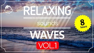 🌊🛌8 HOURS of WAVES Sounds for Relaxing Sleep, Stress relief, Insomnia, Meditation, WAVES (VOL. 1)