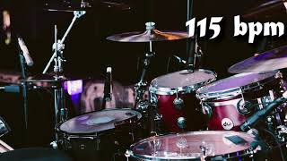 115 Bpm Drum Track Batería - Straight Beat Eighth Notes