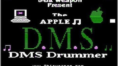 Apple II D.M.S. Drummer Chipmusic drum machine