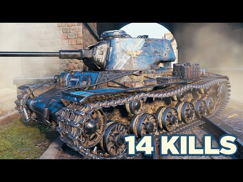 Pz.Kpfw. KW I (r) • 14 ФРАГОВ • WoT Gameplay