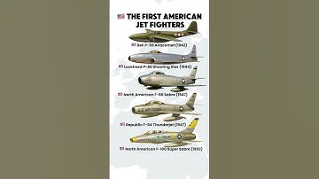 🇺🇸 The First American Jet Fighters: From P-59 to Super Sabre