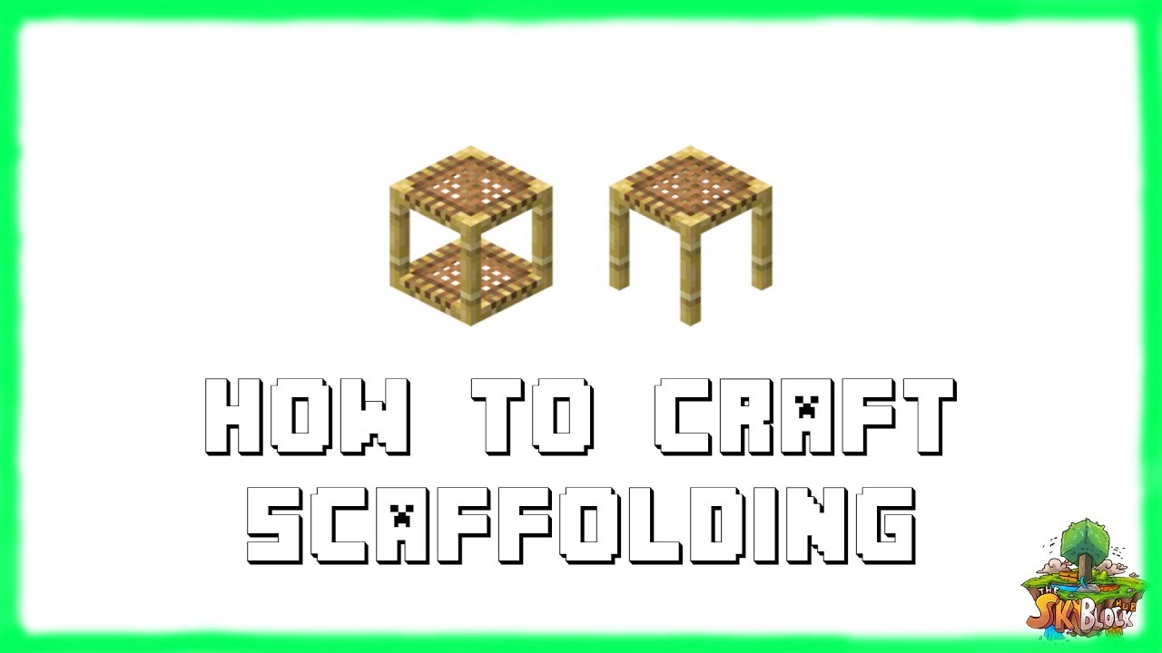 Minecraft 1 16 4 How To Craft Scaffolding 21 Youtube