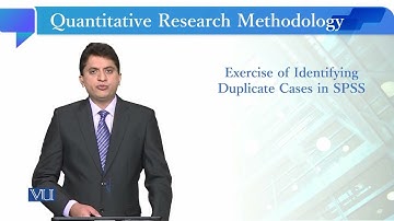 Exercise: Identifying Duplicate Cases in SPSS | Quantitative Research Methodology | SOC509_Topic165