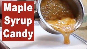 HOMEMADE CANDY:  Maple Syrup & Snow - A Delightful treat from nature