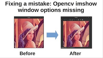 OpenCV imshow window is missing Qt features