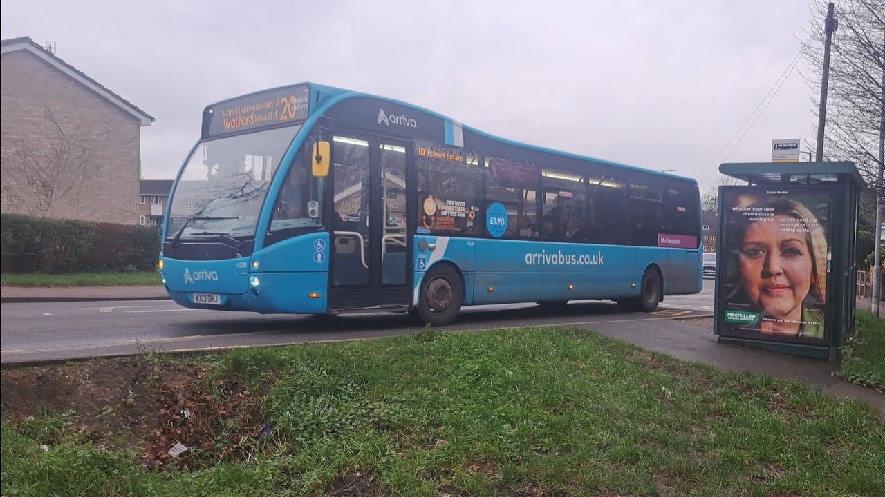 NEW TRANSFER! | 4238 KX13 DHJ Arriva Hemel Hempstead Optare Versa | Route 20: Holywell