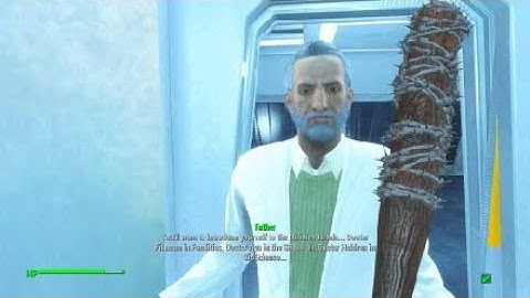 Making It Into The Institute For The First Time In Fallout 4 And Neganing Father (Then Reseting)