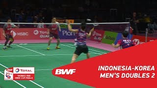 Download lagu Thomas Cup | MD2 | AHSAN/SETIAWAN (INA) vs CHOI/KIM (KOR) | BWF 2018