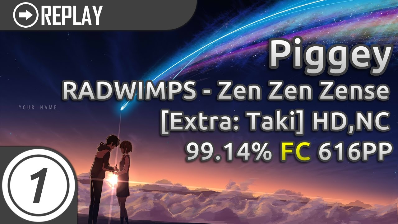 Piggey | RADWIMPS - Zen Zen Zense (movie ver.) [Extra: Taki] +HD,NC 99.14% FC 616pp #1