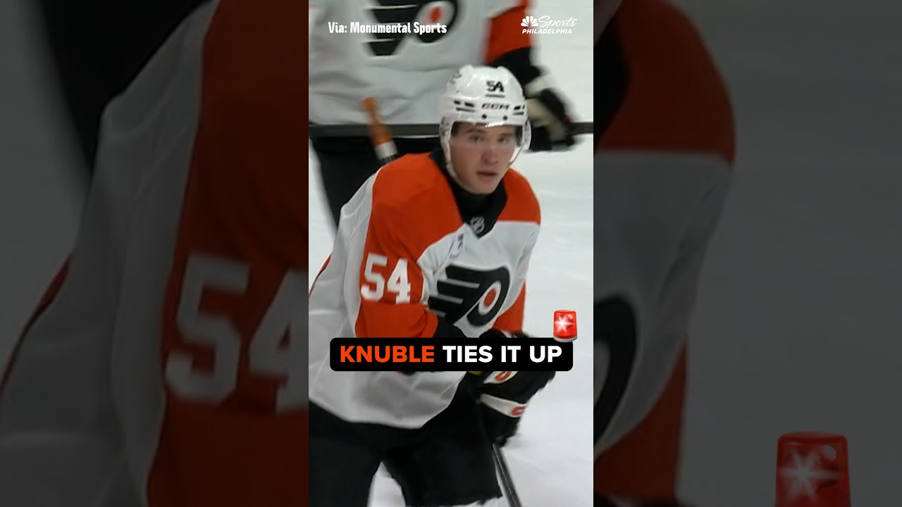 Cole Knuble ties up Flyers vs. Capitals with a deflection in front #nhl