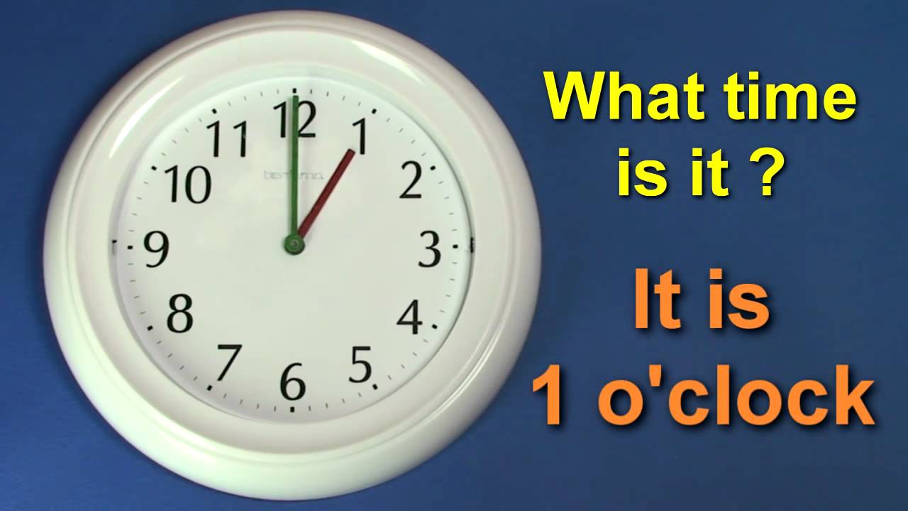 Learn To Tell The Time - What Time Is It ? English Teaching Video - Youtube