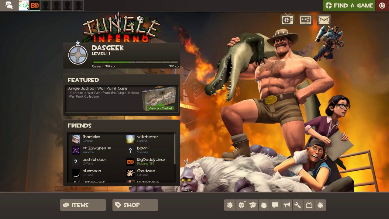 LIVE! TF2 w/ Big Daddy Linux and DasGeek 10-22-17 Part Deux