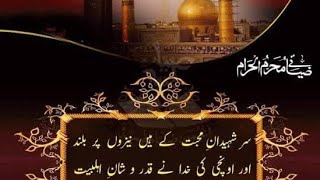 Hazrat Imam Hussain (A.S) Poetry | Karbala Poetry | Imam Hussain Manqabat | Poetry Imam Hussain R.A