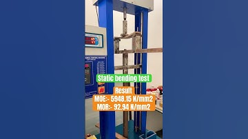 Static bending test on IS303 #shorts #plywood #knowledge #isi #static #bending #test #moe #testing