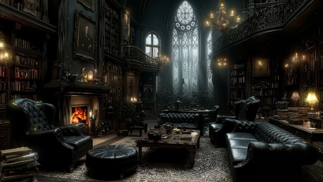 you are studying with some classical music in a haunted library with ghosts | dark academia playlist