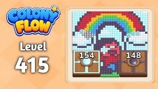 Colony Flow level 415 walkthrough solution gameplay 