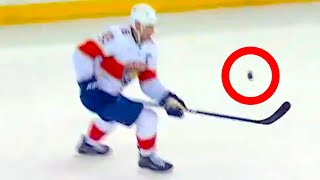 Aleksander Barkov Juggling Puck to Assist with Sam Reinhart&#39;s Goal (FULL CLIP) Panthers v Rangers