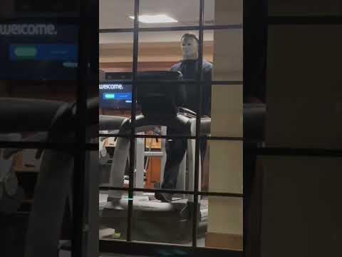 What would you do!? MICHAEL MYERS AT GYM     