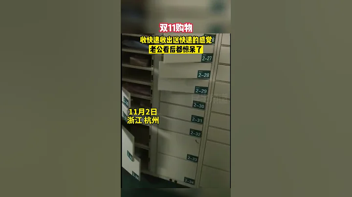 双11很忙 ，收快递收出送快递的感觉，老公看后都惊呆了。 - 天天要闻