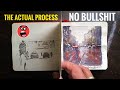 Watercolor painting tutorial for beginners step by step  the actual process 