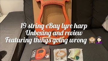 19 string eBay lyre harp - unboxing and review