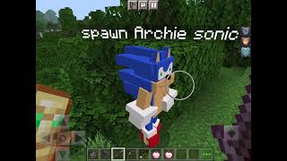 Archie Ultra Sonic Vs Creative Mode Steve