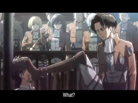 sext: eren jaeger getting kicked in the face by levi - YouTube