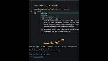 Find() Method of Array In Javascript.