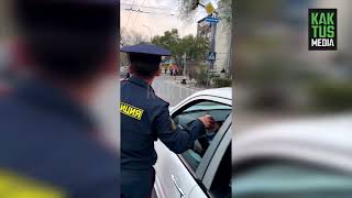 Патрульная милиция поздравила водителей с месяцем Орозо