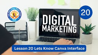 Digital Marketing Lesson 20  Lets Know Canva Interface