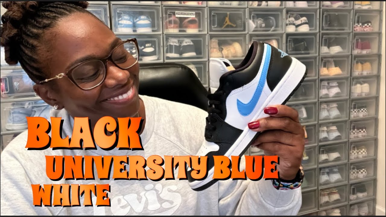 Air Jordan 1 Low Black University Blue On Feet Review #airjordan  #airjordan1 #jordan1 #onfeet 