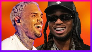 CHRIS BROWN TRASHES QUAVO'S NEW DISS TRACK