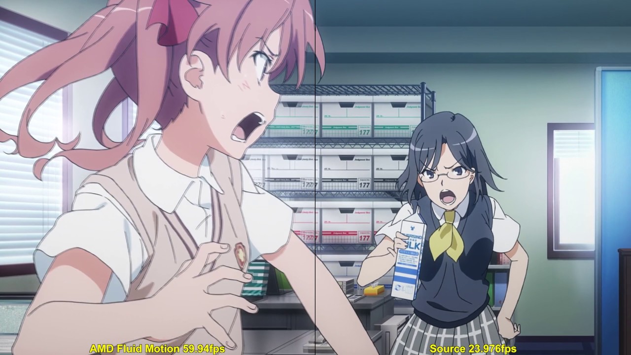 Amd Fluid Motion Demo Toaru Kagaku No Railgun Ii Opening 01 Youtube