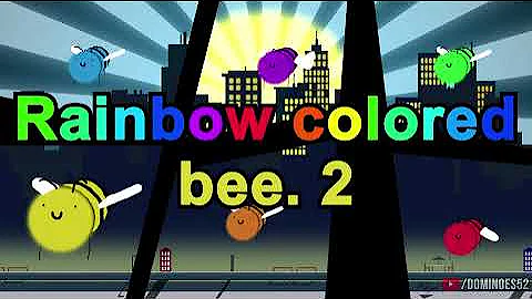 Rainbow Colored bee.(bee.2) 2 HOURS