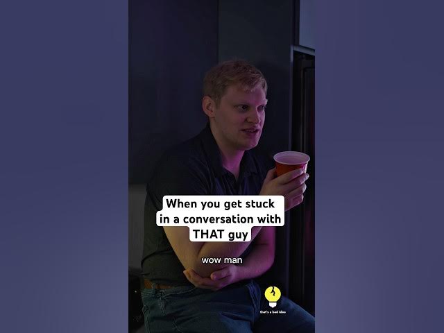 He’s not very good at small talk #comedy #relatable #shorts