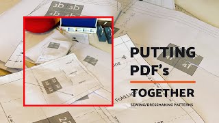 Assembling and Tiling PDF Patterns for Dressmaking and Sewing | Step-by-Step Tutorial