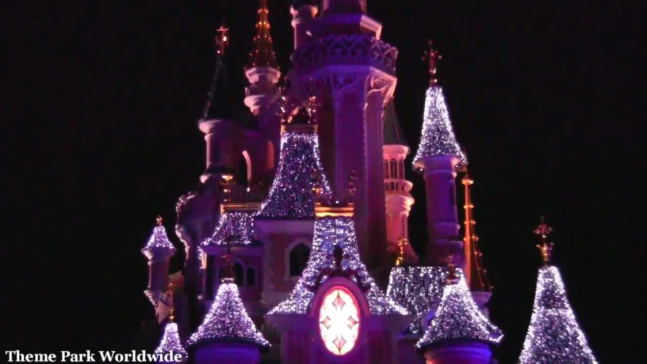 Castle Christmas Lighting Ceremony 2012 Disneyland Paris YouTube