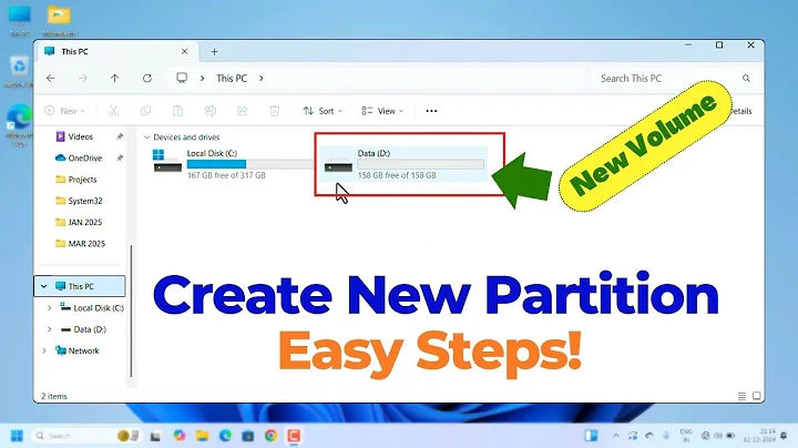 ✅ How to Create a New Disk Partition in Windows 11 | Easy Step-by-Step Guide