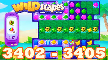 Wildscapes Level 3402 - 3405 HD Walkthrough | 3 match game | gameplay | android | ios | 3403 | 3404